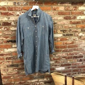 J.Crew chambray shirt dress